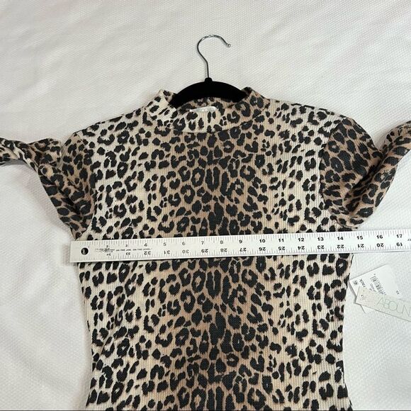 Abound Cheetah Animal Print Long Sleeve Body Suit Sz XS - Picture 4 of 10